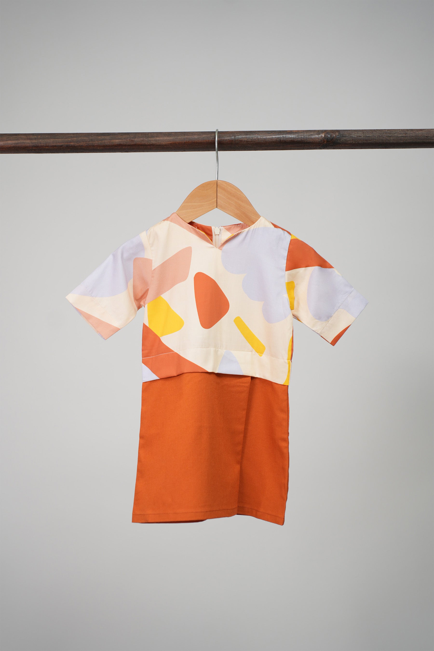 The Early Check-in Collection Baby Girl Kurung Dress in Playroom Print