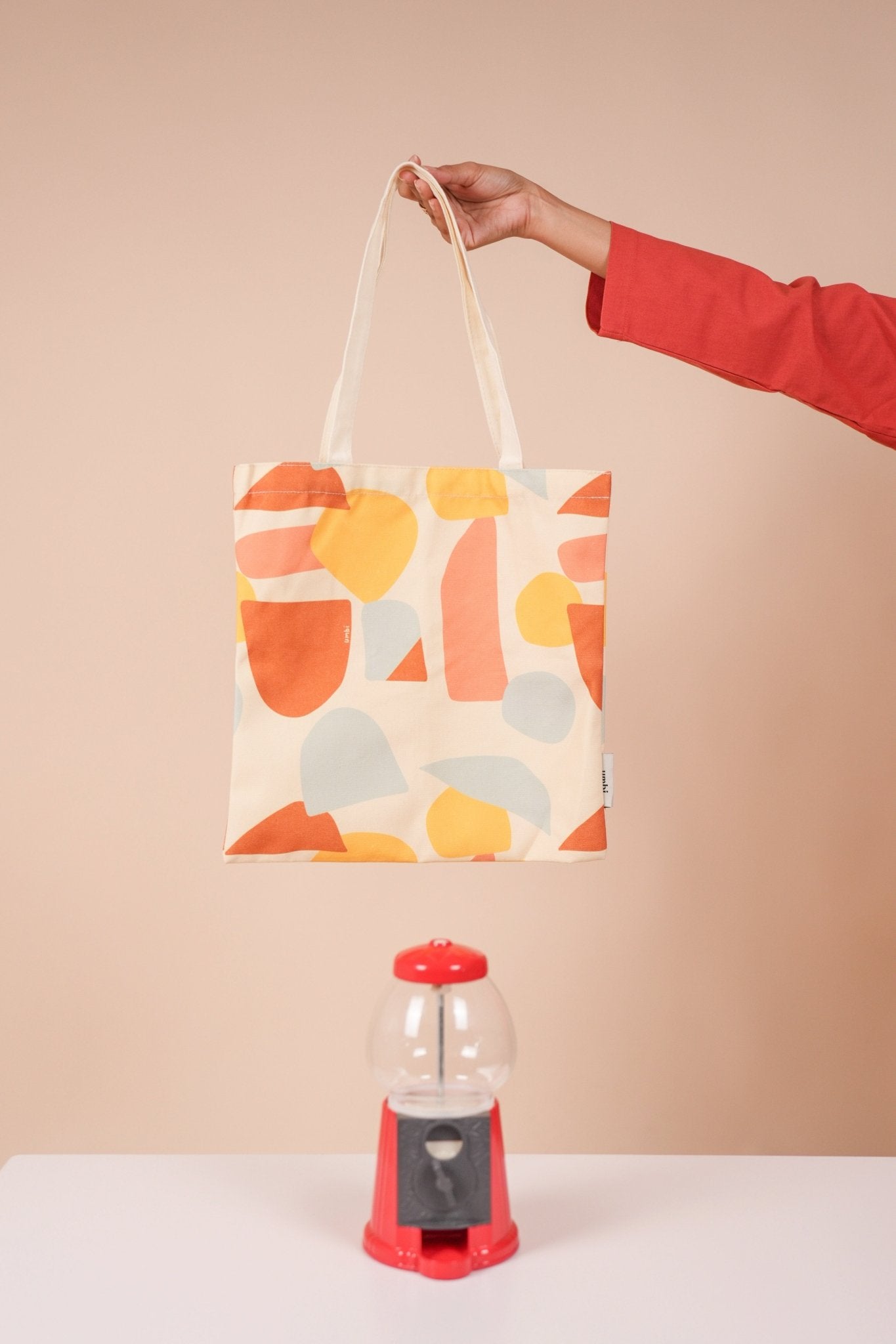 A4 Tote bag in Pebbles Print - Umbi