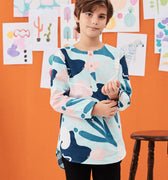 baju raya family sedondon kids boy kurta top monet print 