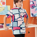 boys top for eid kenduri event wear picasso print