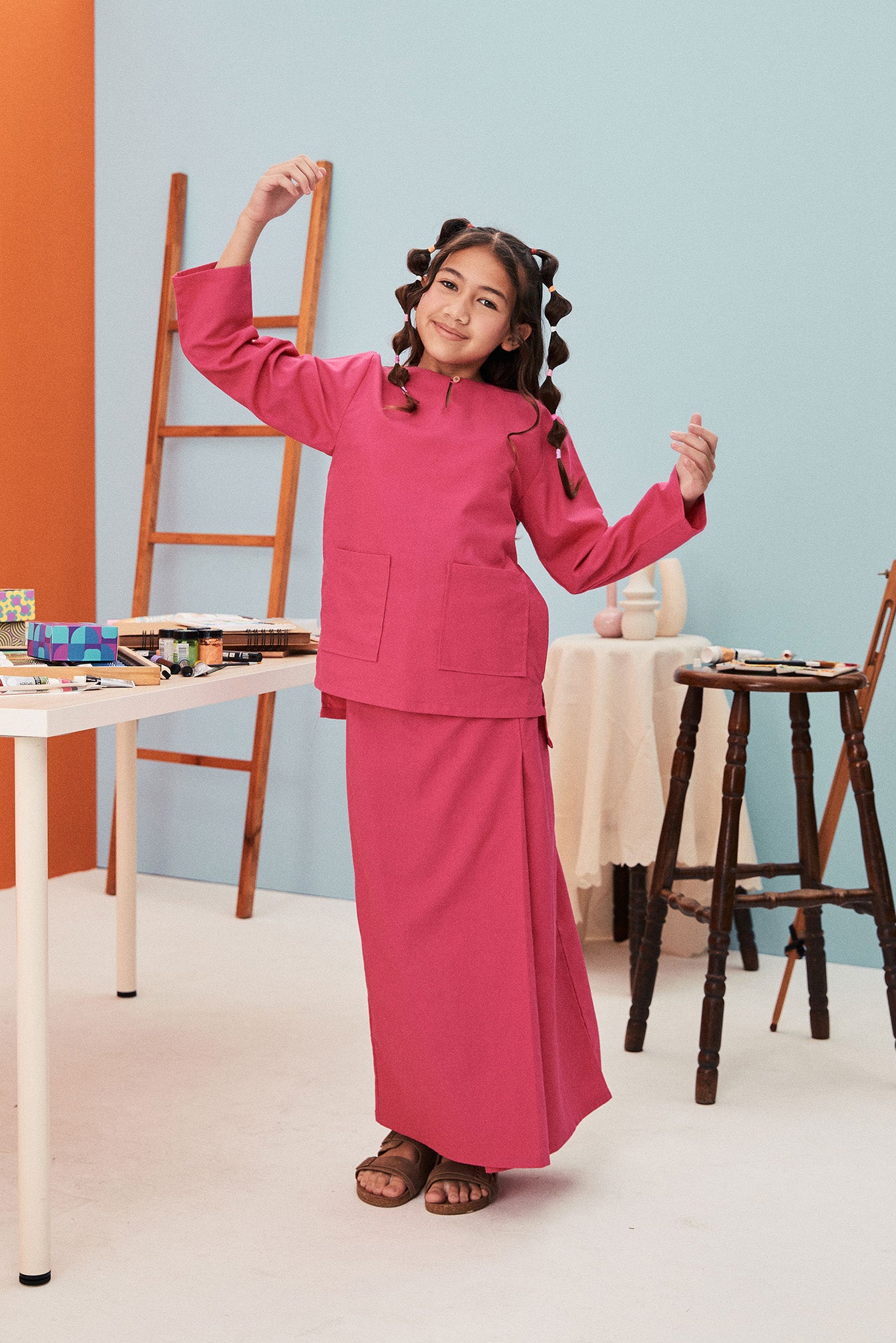 girls bottom long skirt eid kenduri event wear formal casual ocassion  