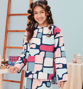 baju raya family sedondon kids girl top picasso print