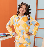 baju raya family sedondon kids girl top starry print