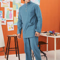  men long sleeve button pocket teluk belanga eid kenduri event wear