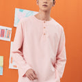 baju raya family sedondon men kurta soft pink