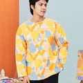 baju raya family sedondon adult men kurta top starry print