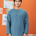  kurta men long sleeve button eid kenduri event wear 