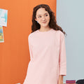 baju raya family sedondon women boxy top soft pink 