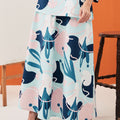 baju raya family sedondon women flare skirt monet print