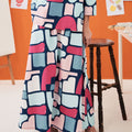 baju raya family sedondon women flare skirt picasso print