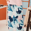 baju raya family sedondon women folded skirt monet print