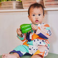 Baju raya family sedondon baby jumpsuit fruitpunch print