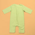  cotton linen printed baby jumpsuit 