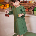 baju raya family sedondon baby kurung dress pine green