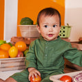 At The Market Collection Baby Baju Melayu Set Pine Green - Umbi