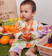 At The Market Collection Baby Jumpsuit Fleur Print - Umbi