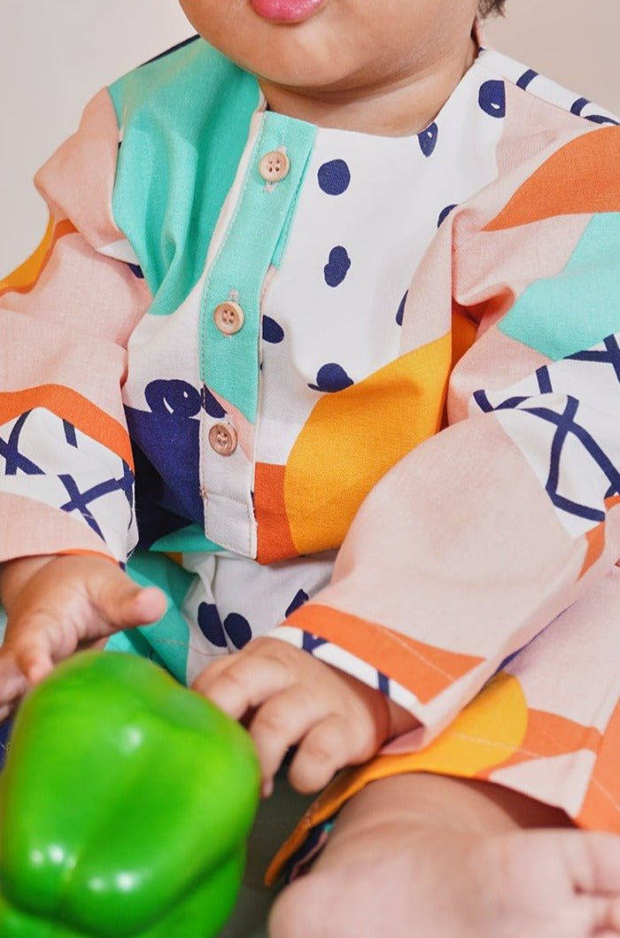 At The Market Collection Baby Jumpsuit Fruit Punch Print - Umbi