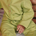 At The Market Collection Baby Jumpsuit Lime Green - Umbi