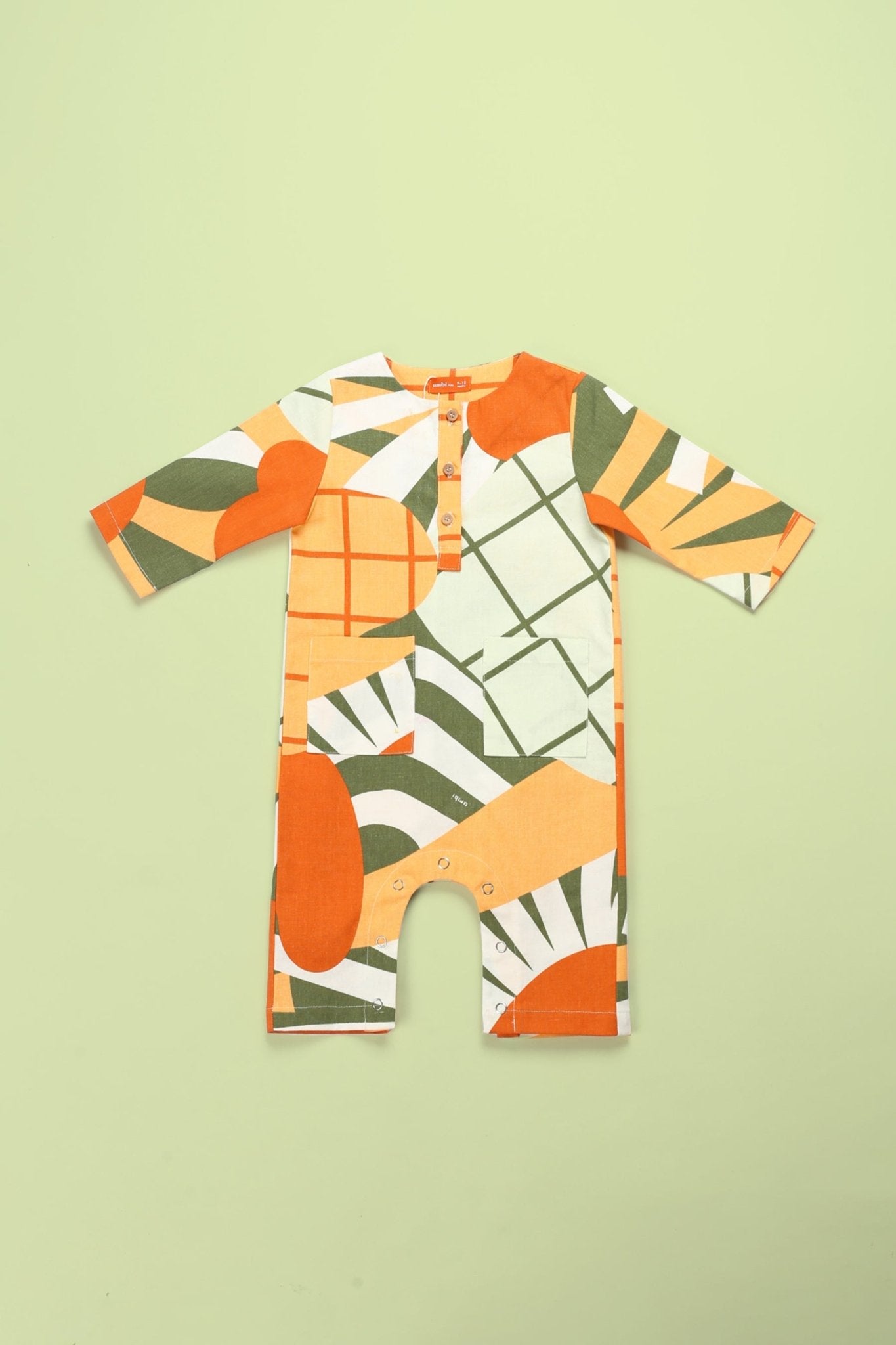 At The Market Collection Baby Jumpsuit Sunflower Print - Umbi