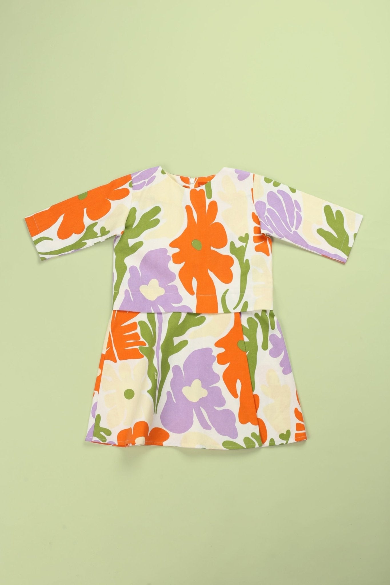 At The Market Collection Baby Kurung Dress Fleur Print - Umbi
