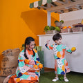 At The Market Collection Baby Kurung Dress Fruit Punch Print - Umbi