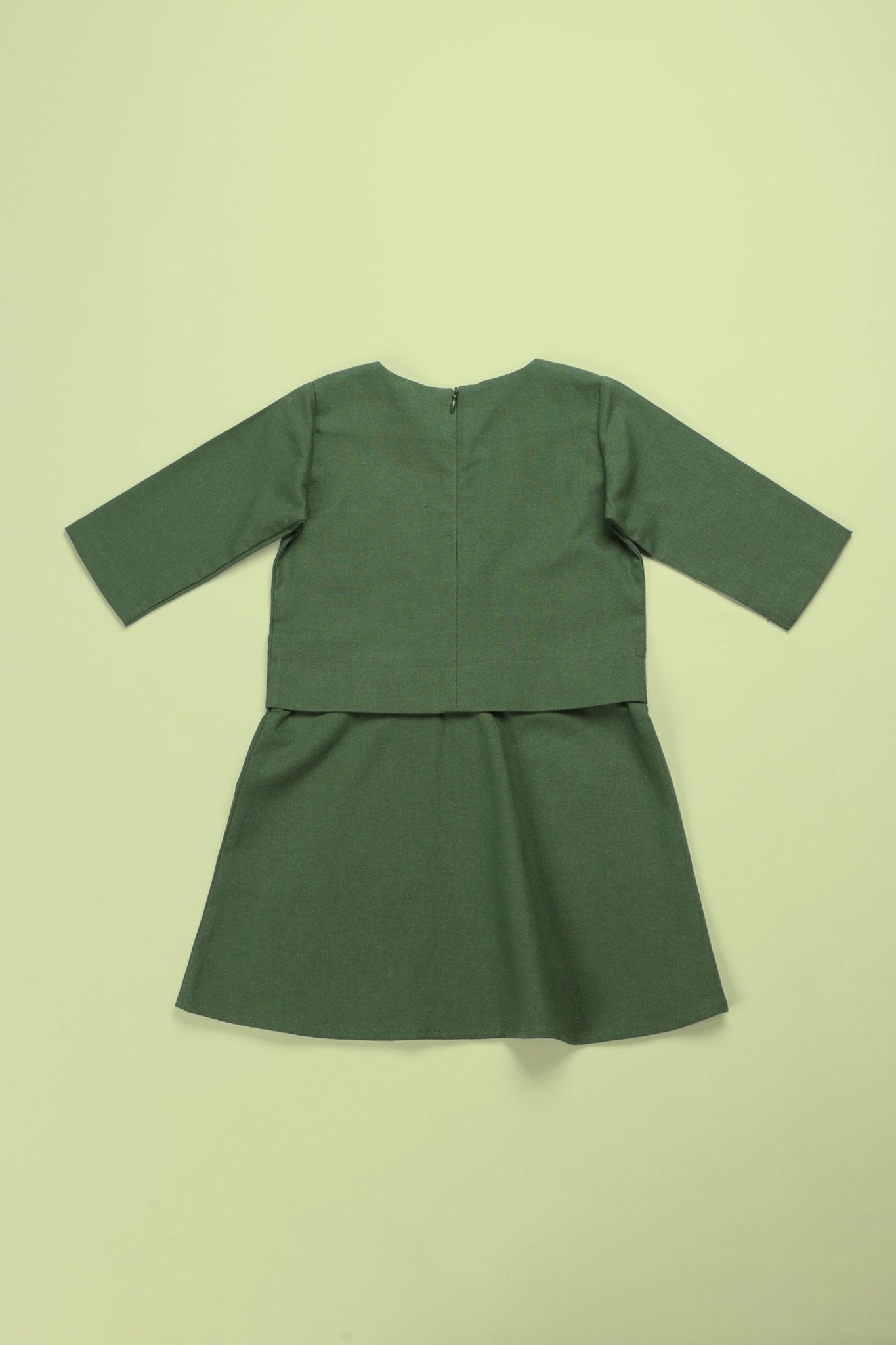 At The Market Collection Baby Kurung Dress Pine Green - Umbi