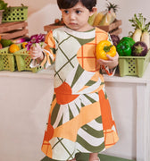 At The Market Collection Baby Kurung Dress Sunflower Print - Umbi