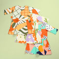 At The Market Collection Baby Kurung Dress Sunflower Print - Umbi