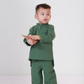 At The Market Collection Boy Baju Melayu Set Pine Green - Umbi