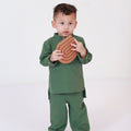At The Market Collection Boy Baju Melayu Set Pine Green - Umbi