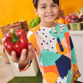 At The Market Collection Boy Kurta Top Fruit Punch Print - Umbi