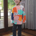 At The Market Collection Boy Kurta Top Fruit Punch Print - Umbi