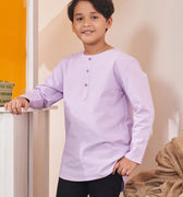 At The Market Collection Boy Kurta Top Lilac - Umbi