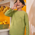 At The Market Collection Boy Kurta Top Lime Green - Umbi