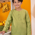 At The Market Collection Boy Kurta Top Lime Green - Umbi