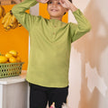 At The Market Collection Boy Kurta Top Lime Green - Umbi