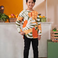 At The Market Collection Boy Kurta Top Sunflower Print - Umbi