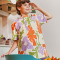 At The Market Collection Boy Short Sleeves Shirt Fleur Print - Umbi