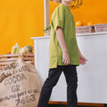 At The Market Collection Boy Short Sleeves Shirt Lime Green - Umbi