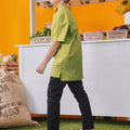 At The Market Collection Boy Short Sleeves Shirt Lime Green - Umbi
