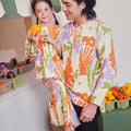 At The Market Collection Girl Boxy Blouse Fleur Print - Umbi