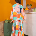 At The Market Collection Girl Boxy Blouse Fruit Punch Print - Umbi