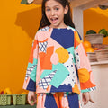 At The Market Collection Girl Boxy Blouse Fruit Punch Print - Umbi