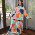 At The Market Collection Girl Boxy Blouse Fruit Punch Print - Umbi