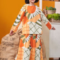 At The Market Collection Girl Boxy Blouse Sunflower Print - Umbi