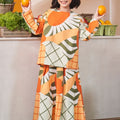 At The Market Collection Girl Boxy Blouse Sunflower Print - Umbi