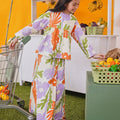 At The Market Collection Girl Classic Skirt Fleur Print - Umbi