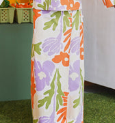 At The Market Collection Girl Classic Skirt Fleur Print - Umbi