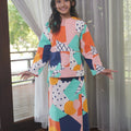 At The Market Collection Girl Classic Skirt Fruit Punch Print - Umbi