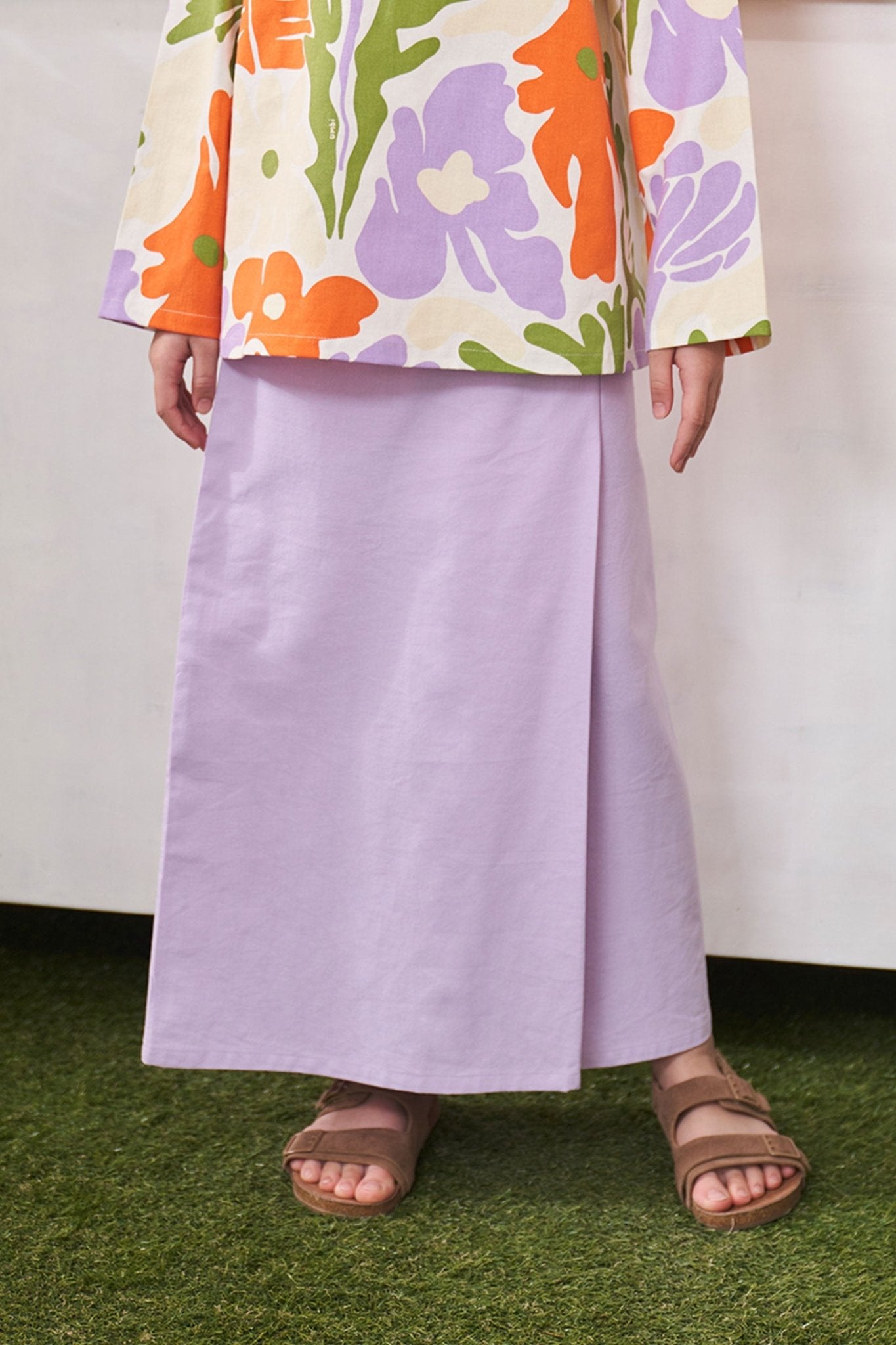 At The Market Collection Girl Classic Skirt Lilac - Umbi
